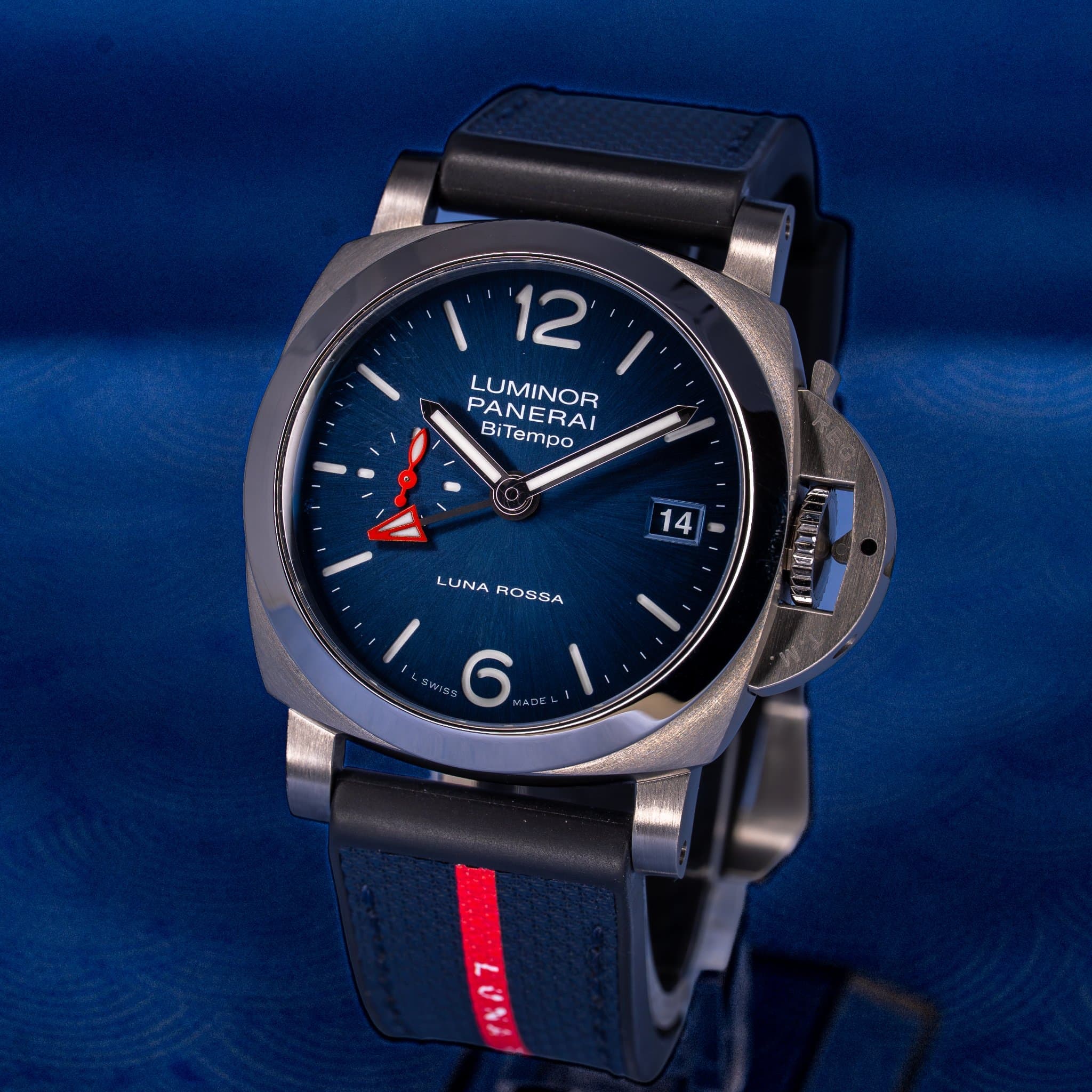 Panerai Luminor Quaranta BiTempo Luna Rossa (Ref. PAM01404) — photo 7